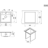 Кухонная мойка GRANULA 5003 графит (черно-серый) 5003 GPAFIT