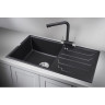 Кухонная мойка GRANULA GR-8601 черный 8601 CHEPHYII