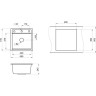 Кухонная мойка GRANULA KITCHEN SPACE KS-5002 арктик (белый) 5002 APKTIK