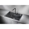 Кухонная мойка GRANULA KITCHEN SPACE KS-7301 черный 7301 CHEPHYII