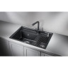 Кухонная мойка GRANULA KITCHEN SPACE KS-7302 черный 7302 CHEPHYII