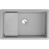 Кухонная мойка GRANULA KS-7303iU АЛЮМИНИУМ кварц 7303iU-1 ALYUMIHIYM