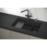 Кухонная мойка GRANULA KS-7304U, черный 7304U CHEPHYII