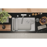Кухонная мойка GRANULA KS-7309RU АРКТИК (БЕЛЫЙ) кварц 7309RU APKTIK