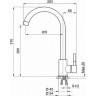 Смеситель для кухни GRANULA ST-4031 арктик (белый) ST-4031 BELYII